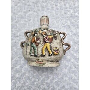Vintage Italian Ceramic Wine Decanter Barsotini Vino Rosso
